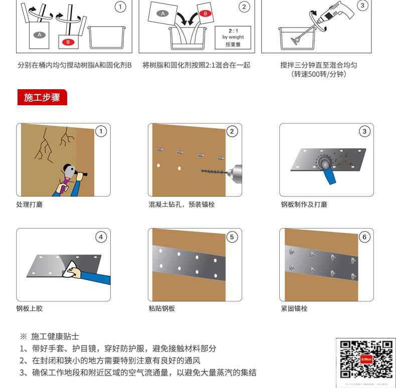 包钢曲松粘钢加固施工过程